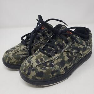 Danner Bull Run Flyer Youth Shoes Size 2 Green Camo Lace Up Sneakers Outdoor
